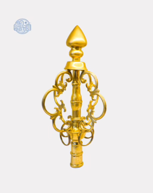 Đầu tích trượng cao 32cm đồng