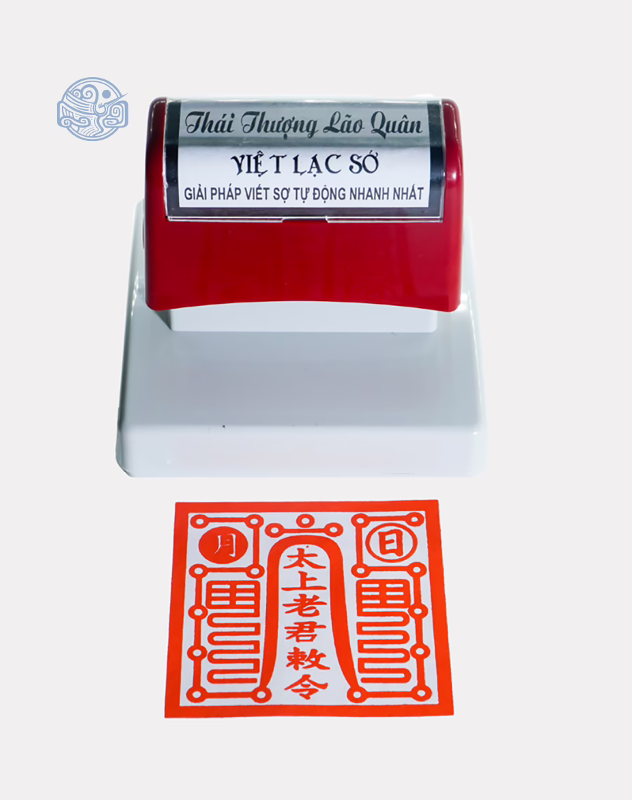 Dấu triện thái thượng lão quân thấm mực
