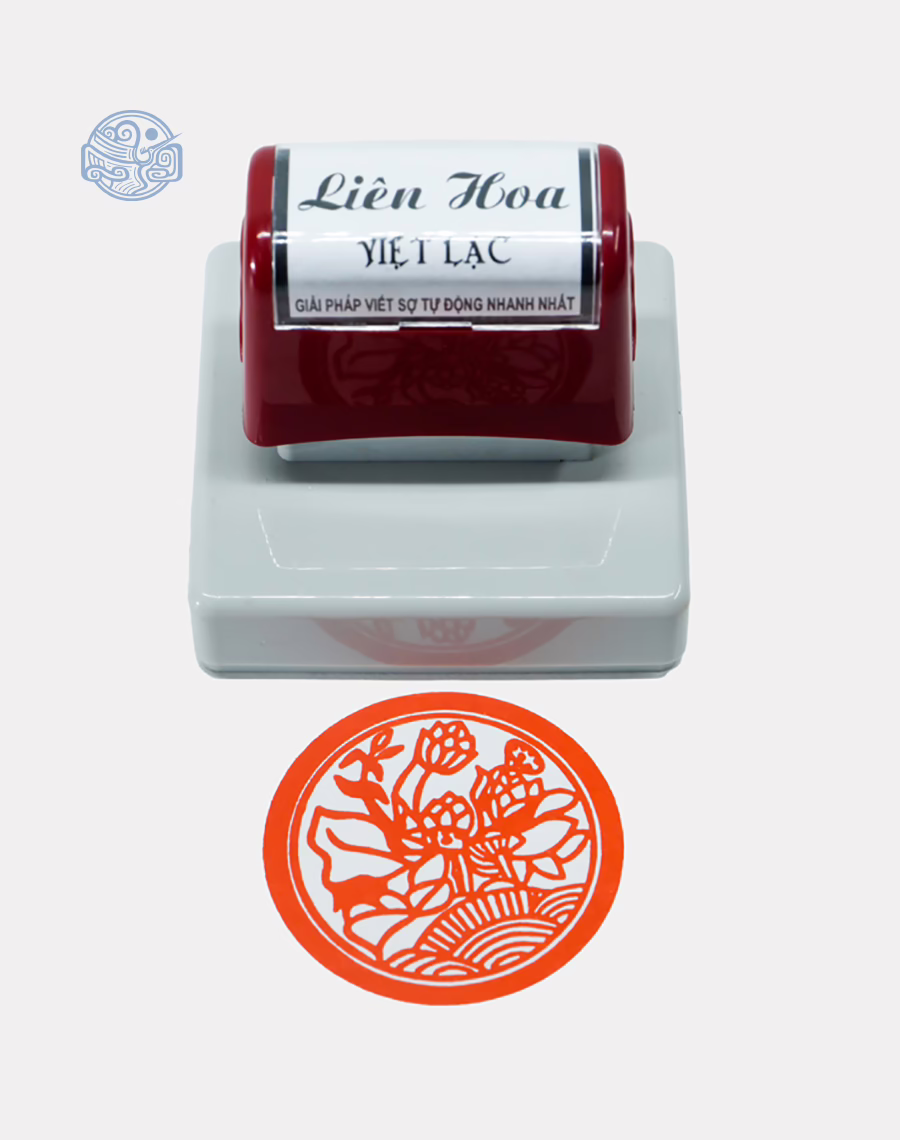 Dấu triện Liên hoa thấm mực
