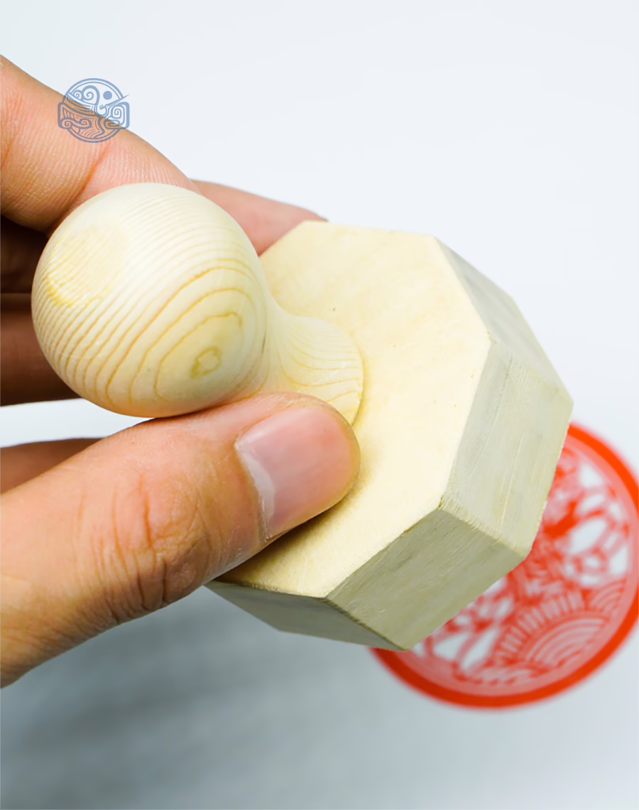 Dấu triện Liên Hoa gỗ - Ảnh 2