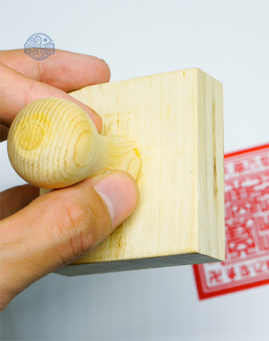 Dấu triện tam bảo án gỗ - Ảnh 5