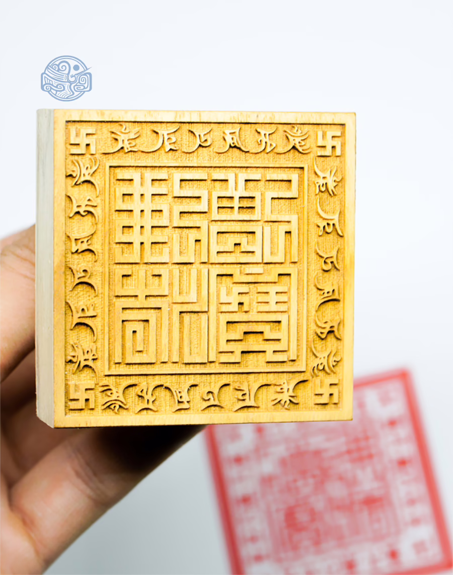 Dấu triện tam bảo án gỗ - Ảnh 4