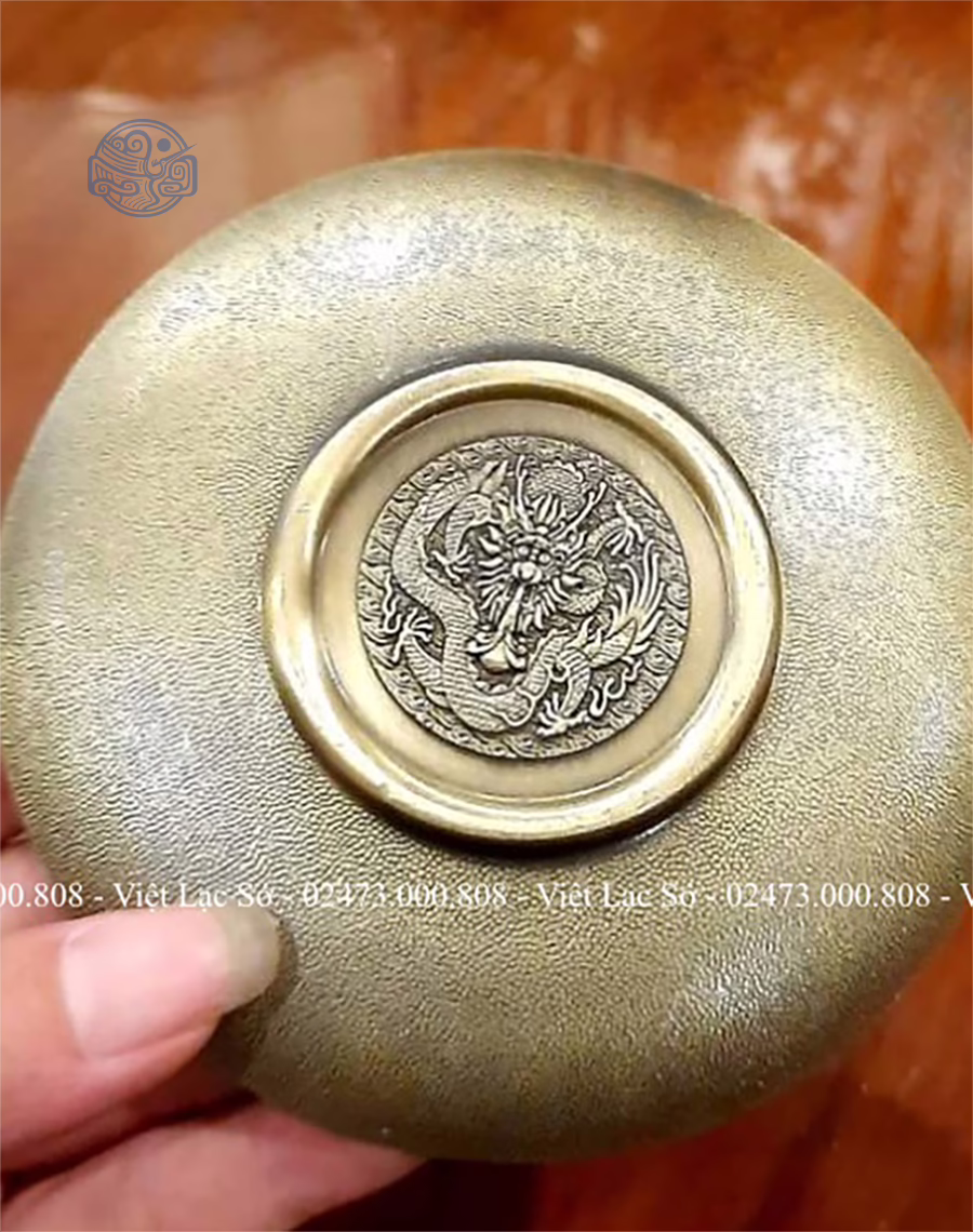 Đĩa xin đài âm dương Long Phụng Ngũ Phúc - Ảnh 2