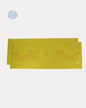 Giấy In Sớ rồng chầu 30x80cm 500DL65 nền vàng