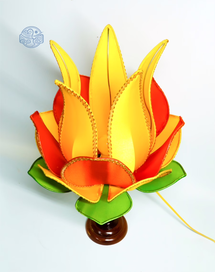 Đèn lụa hoa sen có đế 60cm - Ảnh 13