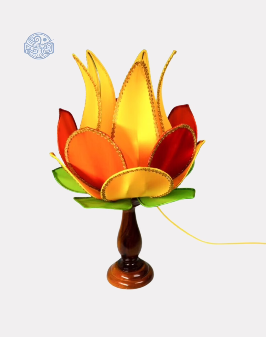 Đèn lụa hoa sen có đế 60cm