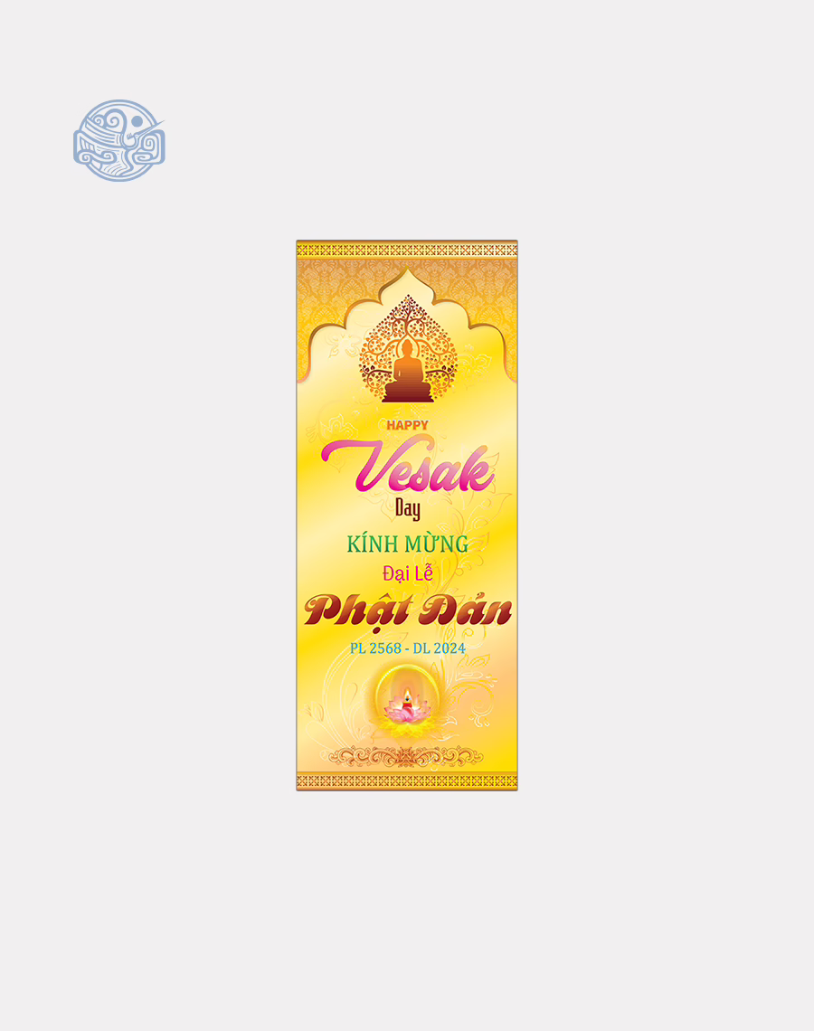 Phướn dọc thiết kế (mùa Vu Lan, Phật Đản, lễ, tết,...) - Ảnh 7