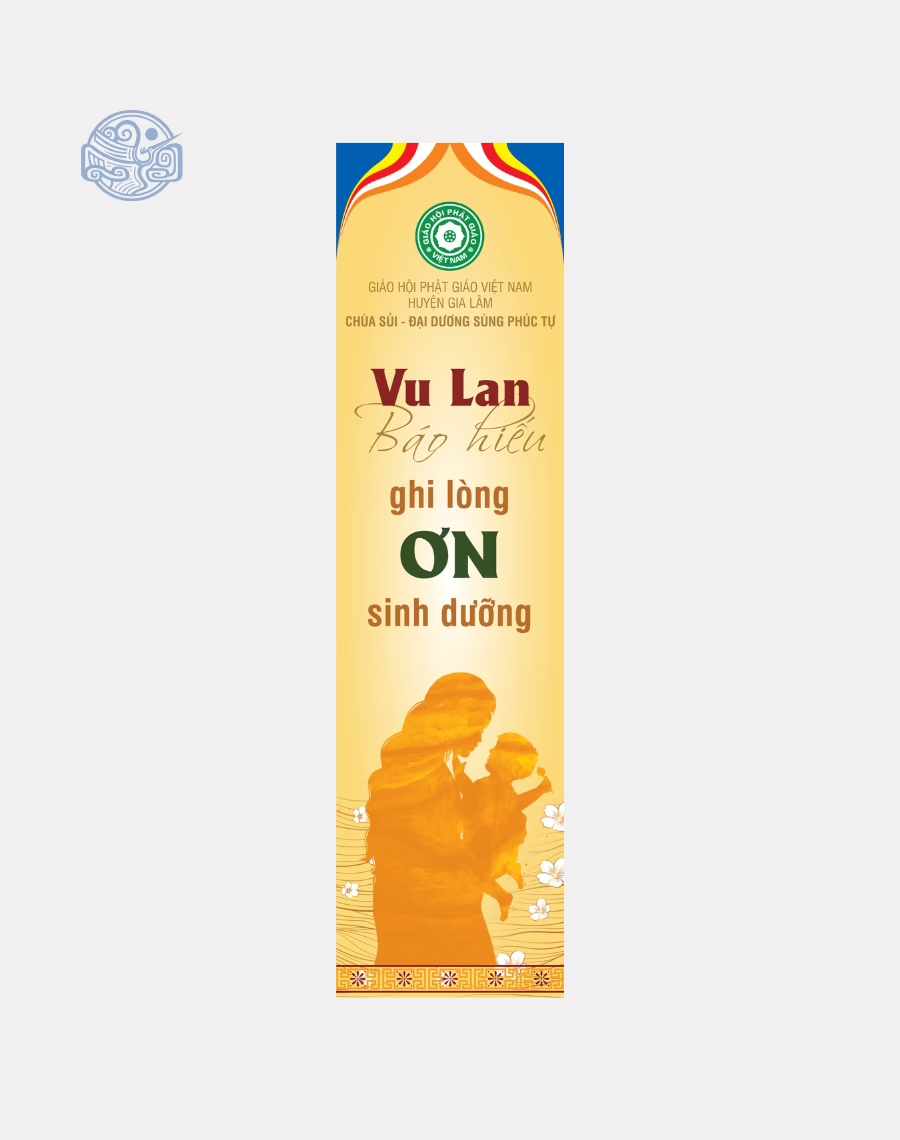 Phướn dọc thiết kế (mùa Vu Lan, Phật Đản, lễ, tết,...) - Ảnh 12
