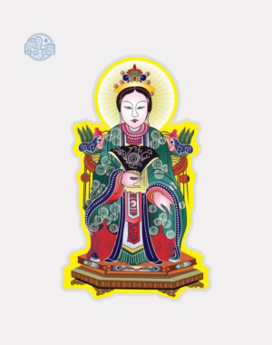 Tranh đạt ma 40cm (vẽ tay) ép plastic