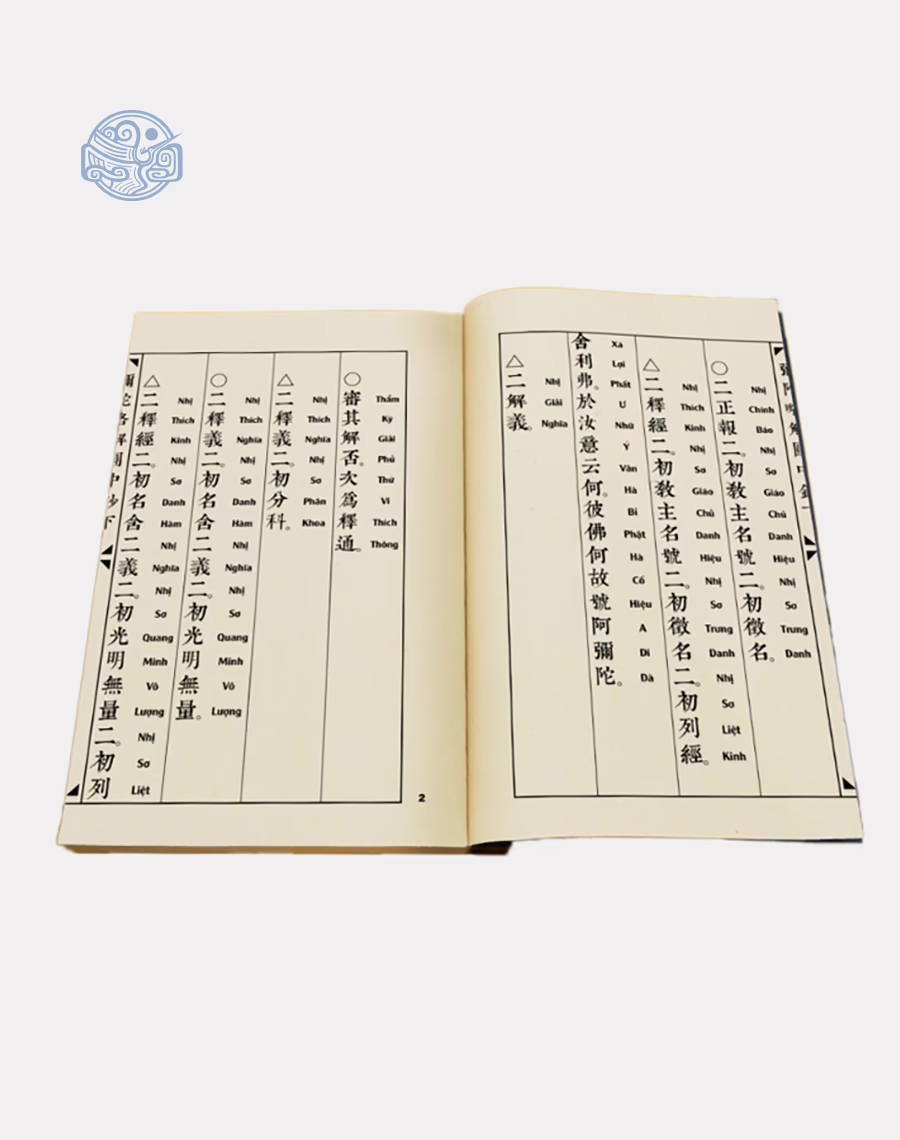 Sách Di Đà Lược Giải Viên Trung Sao (bộ 2 quyển) song ngữ xuyến chỉ - Ảnh 6