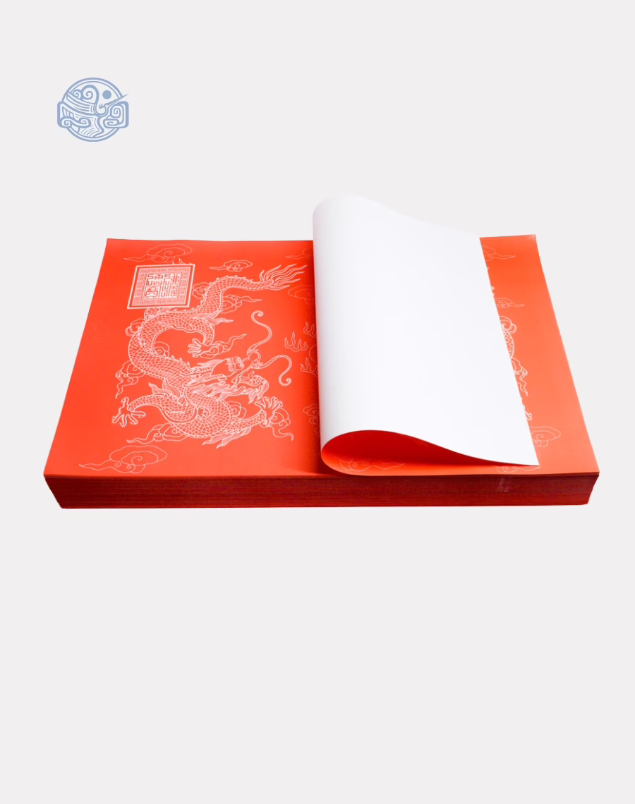 Giấy in sớ Việt Lạc rồng chầu RH nền đỏ - Ảnh 2