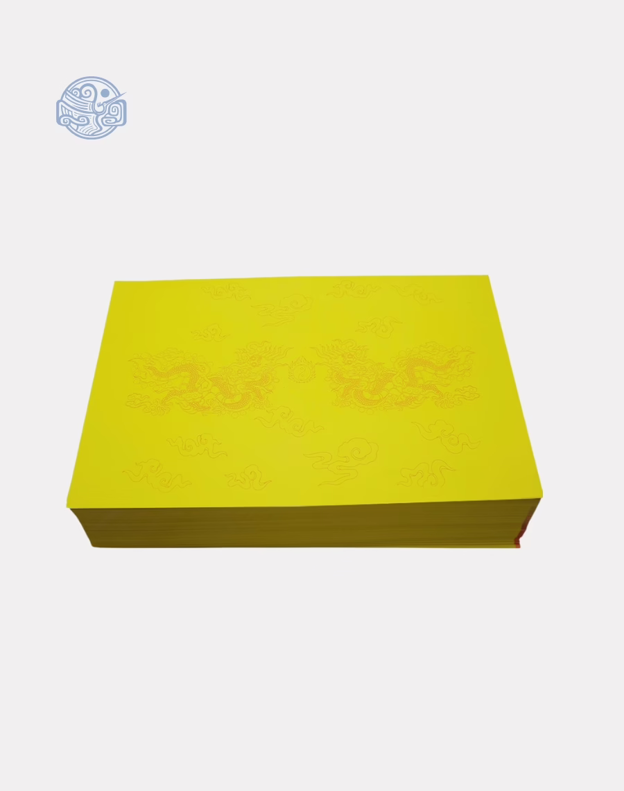 Giấy in sớ Việt Lạc rồng chầu RN nền vàng - Ảnh 3