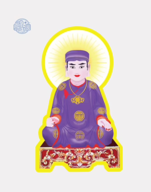 Tranh ông Hoàng Bảy tím nhựa xốp