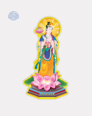 Tranh Bồ Tát Đại Thế Chí (vẽ tay) ép plastic